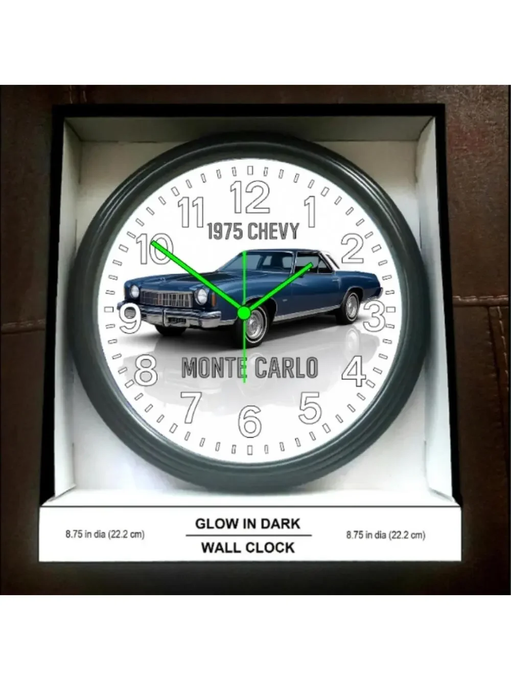 1975 Monte Carlo Glow In The Dark Wall Clock New!